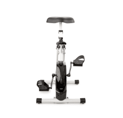 En Deskbike, en innovativ träningsapparat som kombinerar arbete och motion. Med Deskbiken kan du träna dina benmuskler och samti